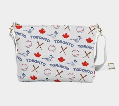 Toronto Baseball Vegan Leather Crossbody Bag - Leveled Up Labels
