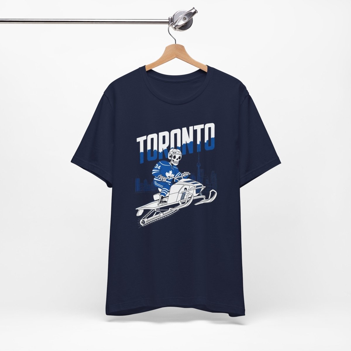 Toronto Hockey Skeleton T Shirt Leveled Up Labels