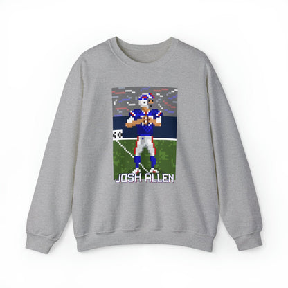 Unisex Josh Allen Pixel Art Crewneck Sweatshirt - Leveled Up Labels