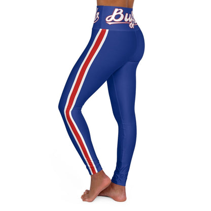 Women's Buffalo Football Jersey Leggings - Leveled Up Labels