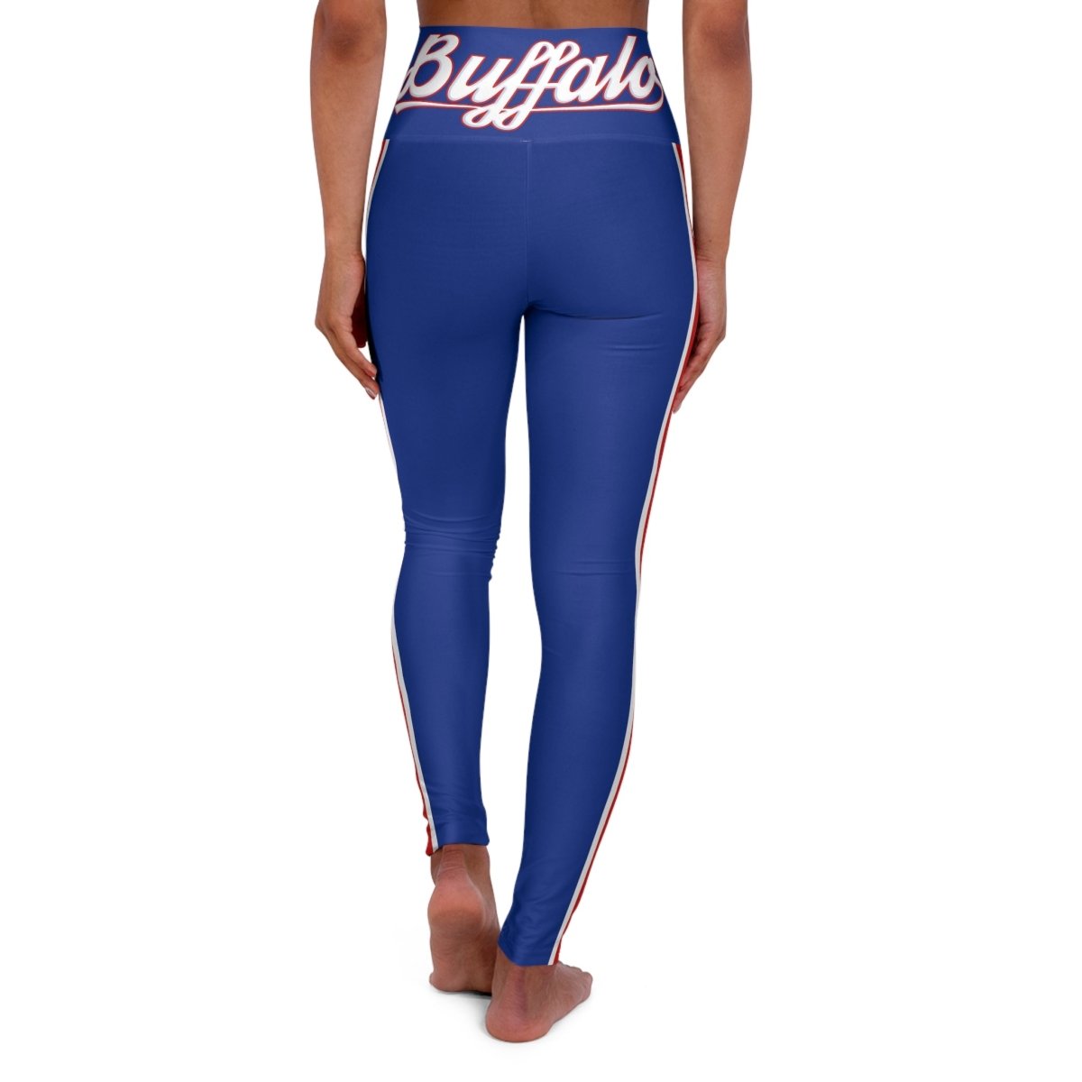 Women's Buffalo Football Jersey Leggings - Leveled Up Labels