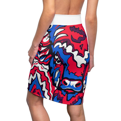 Women's Buffalo Pencil Skirt - Leveled Up Labels